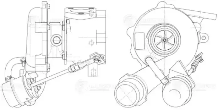 турбокомпрессор! тип GT1752S\ KIA Sorento 2.5D 02-11 LAT 0835 LUZAR