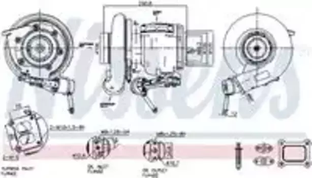 турбокомпрессор!\ Volvo 93619 NISSENS