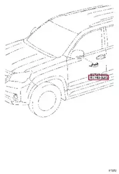 указатель поворота!\ Lexus GX460 09> 81740-60100 TOYOTA / LEXUS