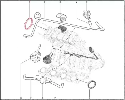 уплотнитель дросселя!\ Lada 2111, ВАЗ-1117-19 21116100861600