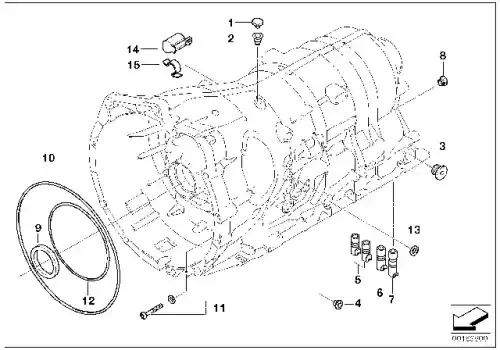 уплотнитель КПП!\ BMW E82/E88 24 10 7 536 340