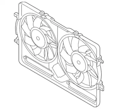 VAG,Кожух для двух вентиляторов 8K0 121 207 A