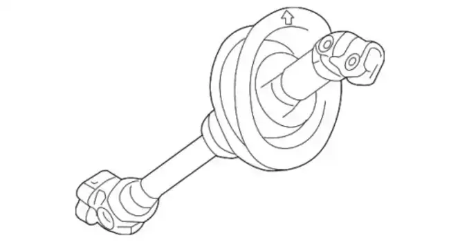 Вал рулевой VAG 8R1419753H
