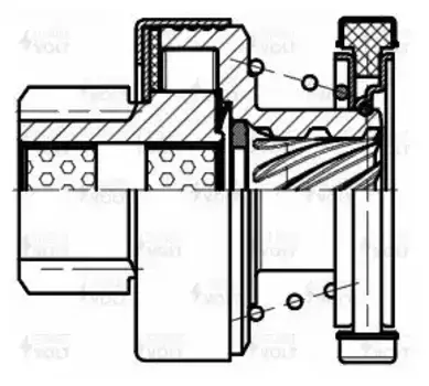 VCS 0841 Привод стартера (бендикс) для а/м Kia Ceed (06-)/Hyundai i30 (07-) (Start-Stop) 1.4i/1.6i ( СТАРТВОЛЬТ