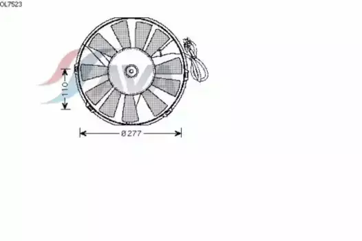 Вентилятор OPEL Astra F,Vectra A охлаждения AVA OL7523