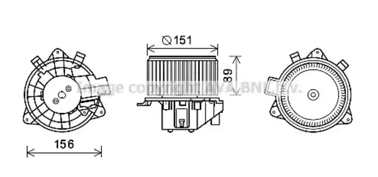 Вентилятор отопителя AVA FT8439
