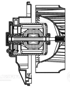 Вентилятор отопителя LUZAR LFH 0514