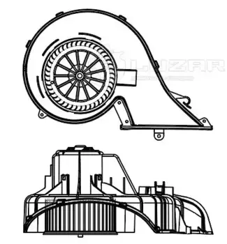 Вентилятор отопителя LUZAR LFH 1003