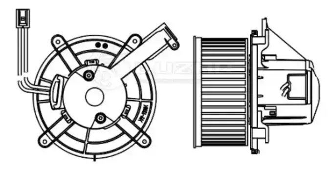 Вентилятор отопителя LUZAR LFH 1547