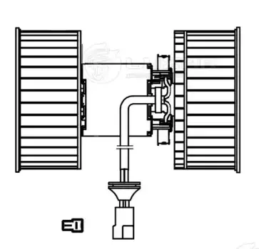 Вентилятор отопителя LUZAR LFH 1602