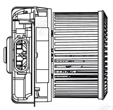 Вентилятор отопителя LUZAR LFH 2017
