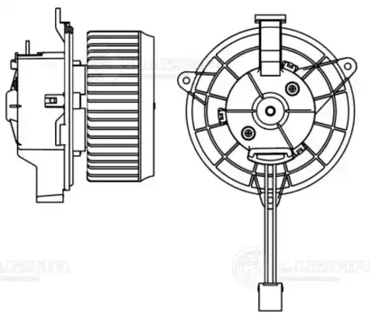 Вентилятор отопителя LUZAR LFH 2102