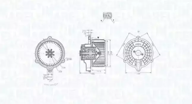Вентилятор отопителя MAGNETI MARELLI 069412384010