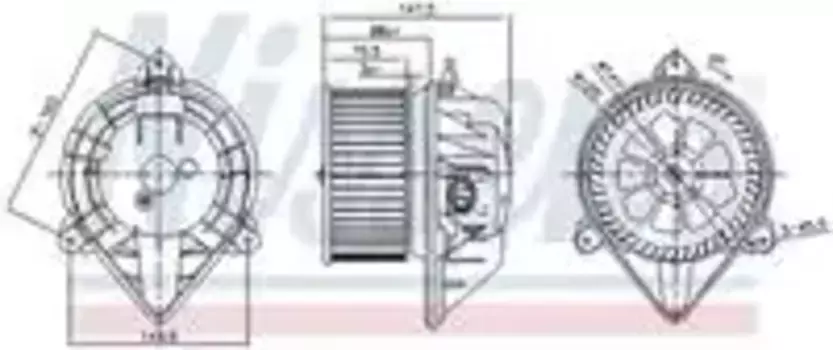 Вентилятор отопителя NISSENS 87024