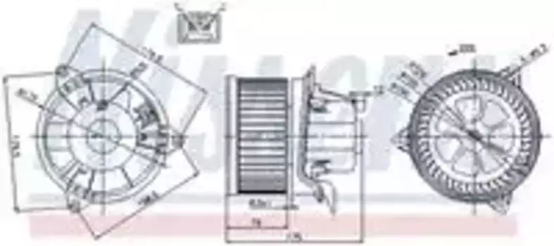 Вентилятор отопителя NISSENS 87027