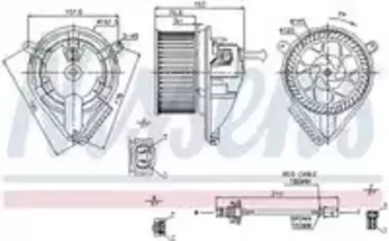 Вентилятор отопителя NISSENS 87039