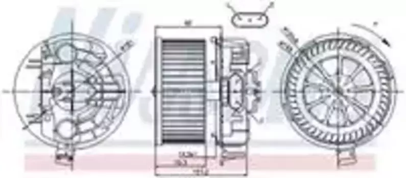 Вентилятор отопителя NISSENS 87043