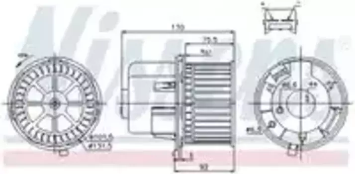 Вентилятор отопителя NISSENS 87061
