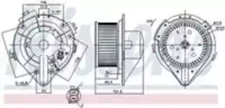 Вентилятор отопителя NISSENS 87066