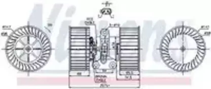 Вентилятор отопителя NISSENS 87114