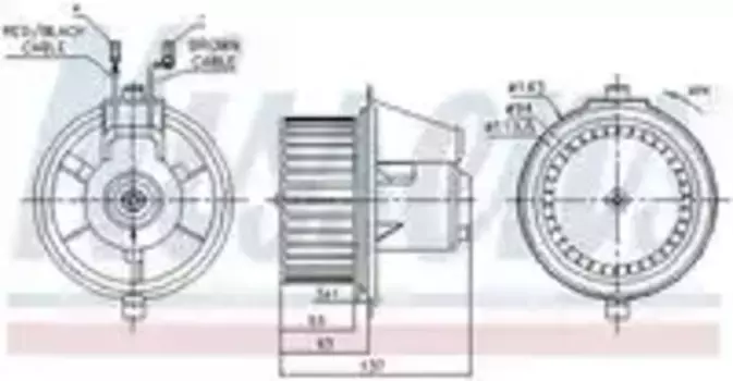 Вентилятор отопителя NISSENS 87148