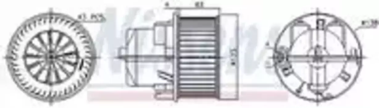 Вентилятор отопителя NISSENS 87223