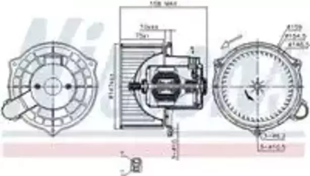 Вентилятор отопителя NISSENS 87234