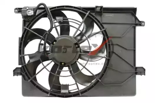 Вентилятор радиатора Hyundai iX35/Kia Sportage III (10-) (тип Dowoon) (LFK 08Y5) с кожухом (10702070 KFD044 KORTEX