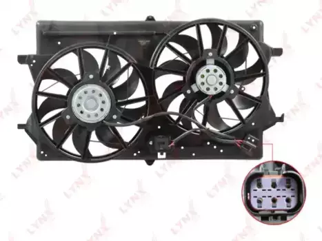Вентилятор радиатора с кожухом RF-1654 LYNXAUTO