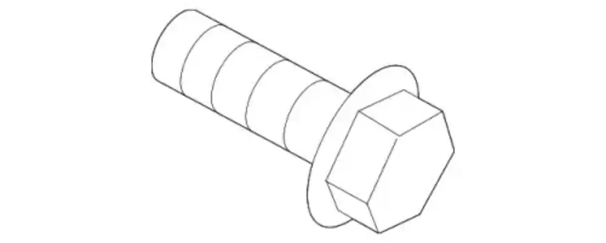 ВИНТ С ПЛОСКОВЫПУКЛ.ГОЛ N 10741402 VAG