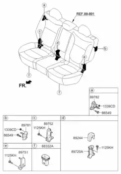 ВИНТЫ И БОЛТЫ С ШЕСТИГРАННОЙ ГОЛОВКОЙ ИЗ КОРРОЗИОННОСТОЙКОЙ СТАЛИ, СНА 1125410353 MOBIS