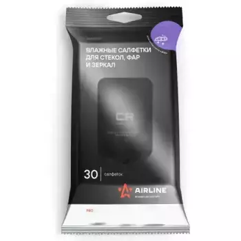 Влажные салфетки стекло AIRLINE ANMS04 30 шт.