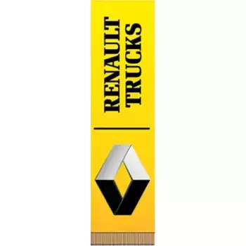 ВЫМПЕЛ ПРЯМОУГОЛЬНЫЙ RENAULT ФОН ЖЕЛТЫЙ (200Х55) ЦВЕТНОЙ (1ШТ) SKYWAY S05101097