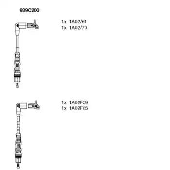 Высоковольтные провода (провода зажигания) BREMI 939C200