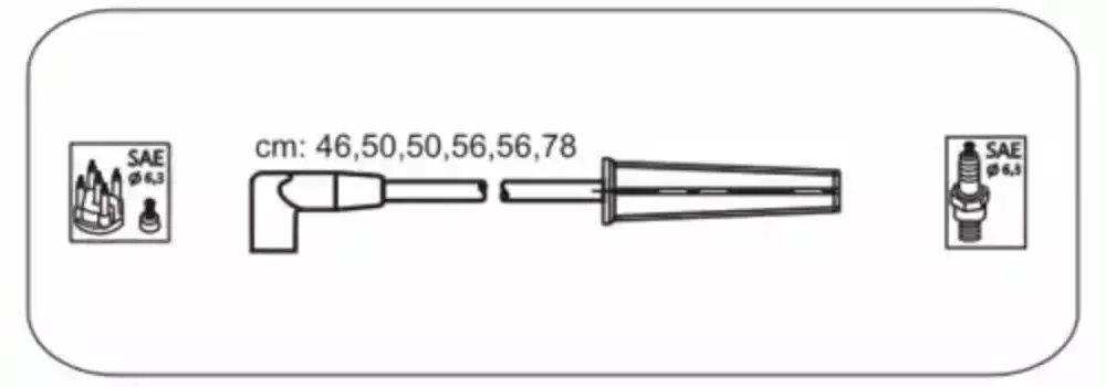Высоковольтные провода (провода зажигания) JANMOR AM68