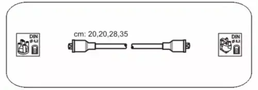 Высоковольтные провода (провода зажигания) JANMOR E33P