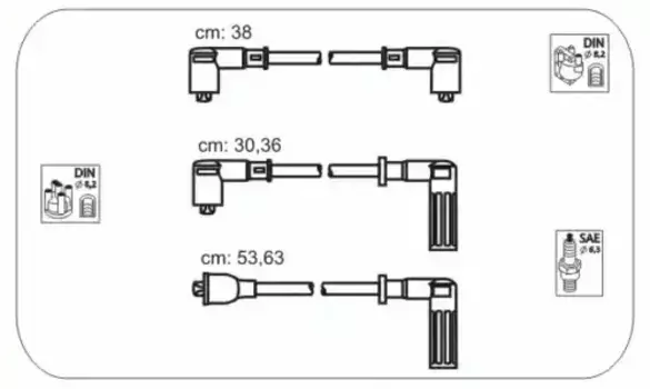 Высоковольтные провода (провода зажигания) JANMOR FAS18