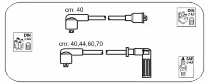 Высоковольтные провода (провода зажигания) JANMOR FAU13