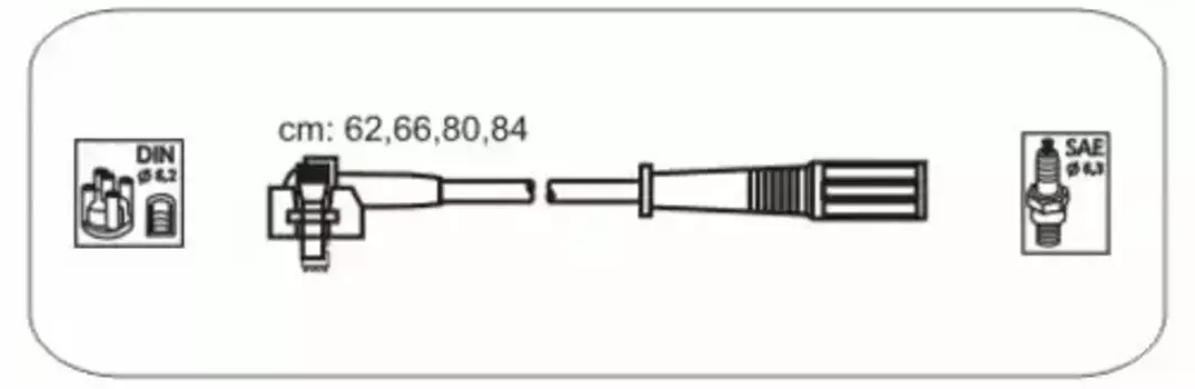 Высоковольтные провода (провода зажигания) JANMOR FS10