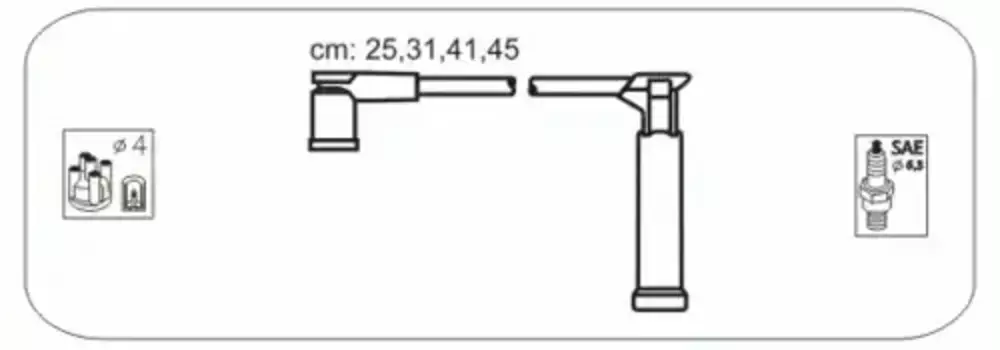 Высоковольтные провода (провода зажигания) JANMOR FS23