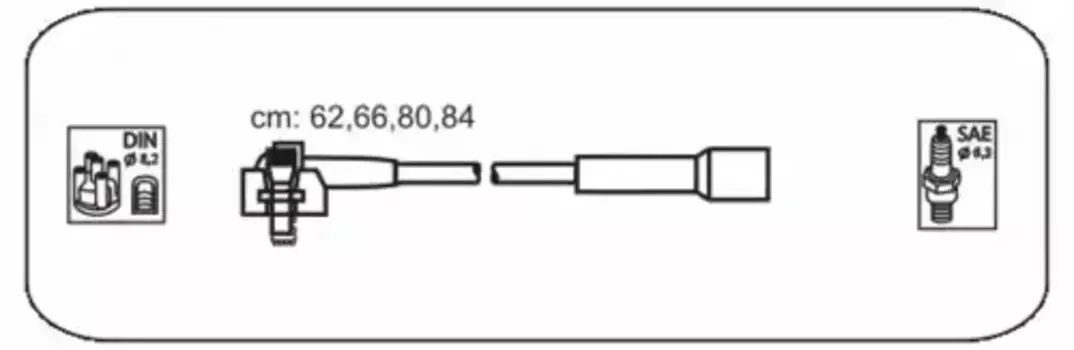 Высоковольтные провода (провода зажигания) JANMOR FU10