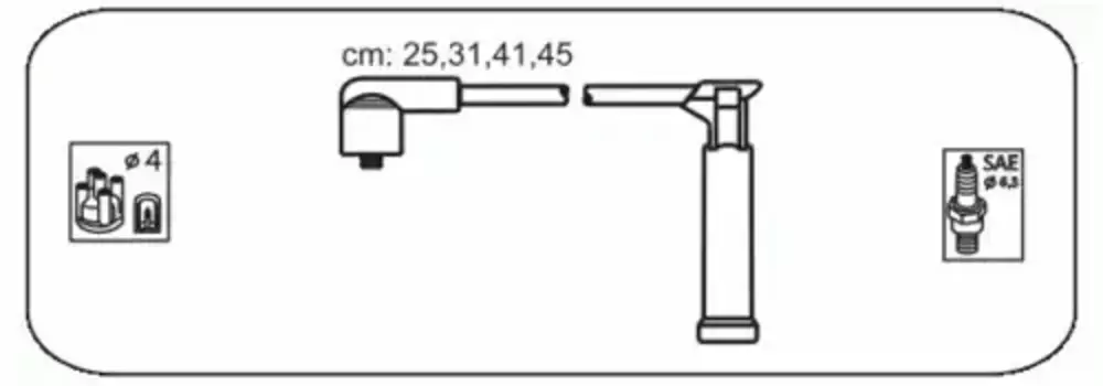 Высоковольтные провода (провода зажигания) JANMOR FU23