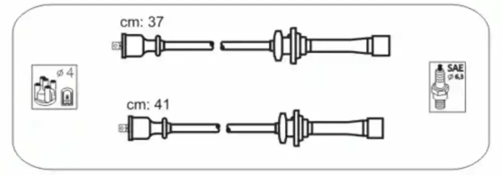 Высоковольтные провода (провода зажигания) JANMOR JP138
