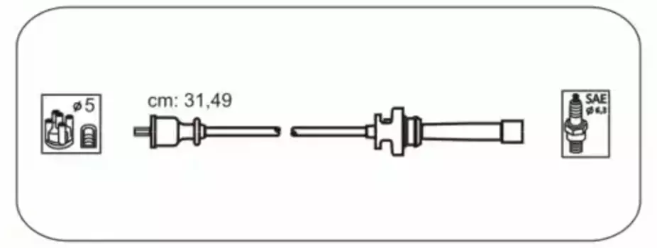 Высоковольтные провода (провода зажигания) JANMOR JP200