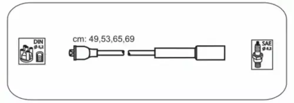 Высоковольтные провода (провода зажигания) JANMOR JP345