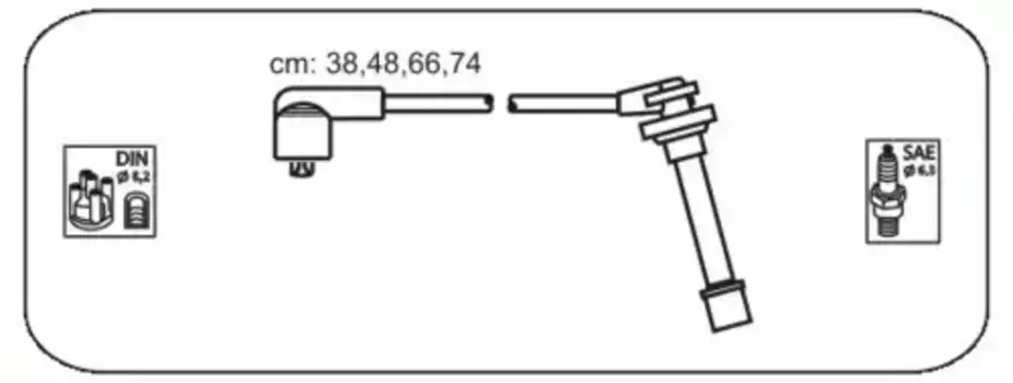 Высоковольтные провода (провода зажигания) JANMOR JPE118