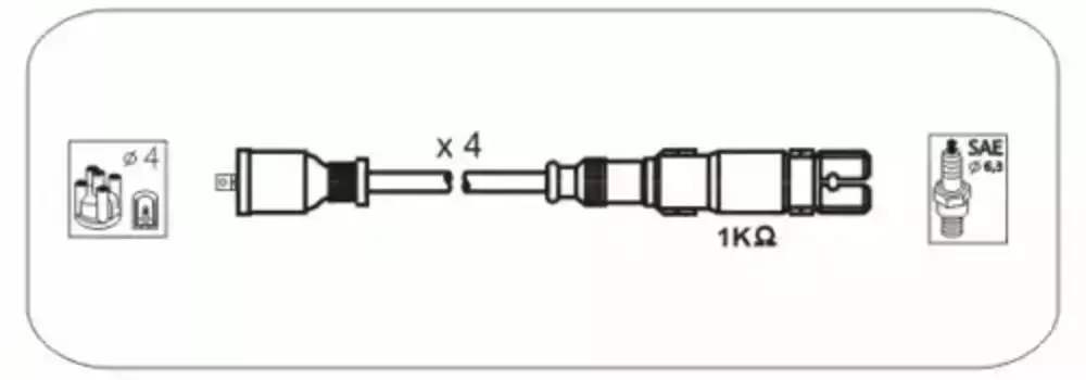 Высоковольтные провода (провода зажигания) JANMOR M26