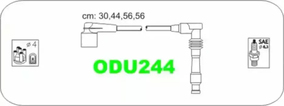 Высоковольтные провода (провода зажигания) JANMOR ODU244