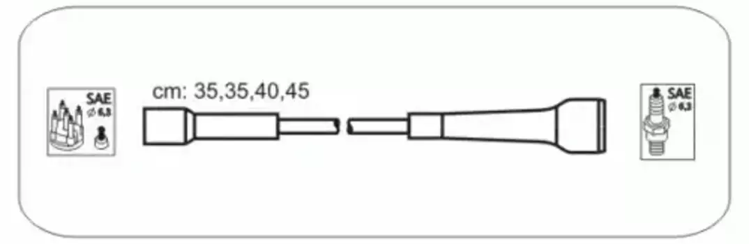 Высоковольтные провода (провода зажигания) JANMOR RB29