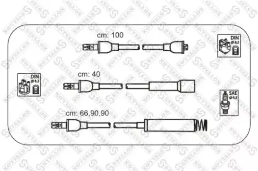 Высоковольтные провода (провода зажигания) STELLOX 10-38106-SX